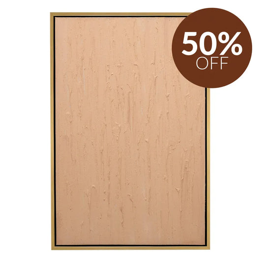 Pintura Rugosa Peach Series – Hand-Painted Textured Canvas in Soft Peach Tones