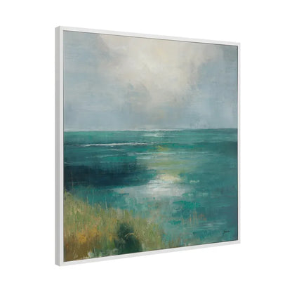 Newport Canvas Painting – Hand-Painted Seascape in Tranquil Blues