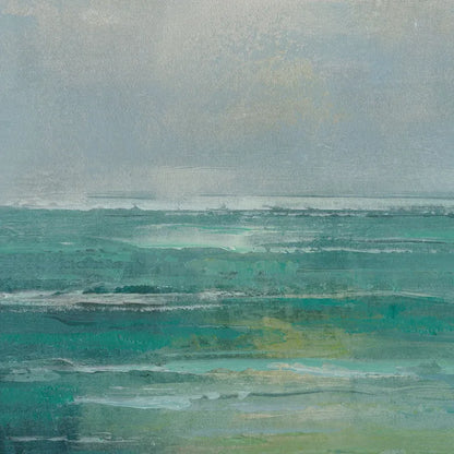 Newport Canvas Painting – Hand-Painted Seascape in Tranquil Blues