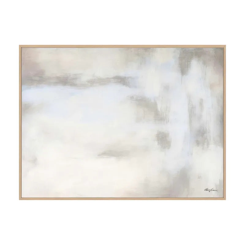 In the Clouds – Hand-Painted Abstract Canvas in Soft Neutrals