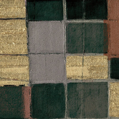 Rich Splendour – Hand-Painted Abstract Canvas with Gold Accents