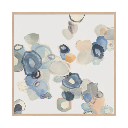 Deep Water – Hand-Painted Abstract Canvas in Tranquil Blues