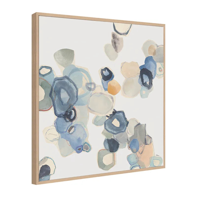 Deep Water – Hand-Painted Abstract Canvas in Tranquil Blues