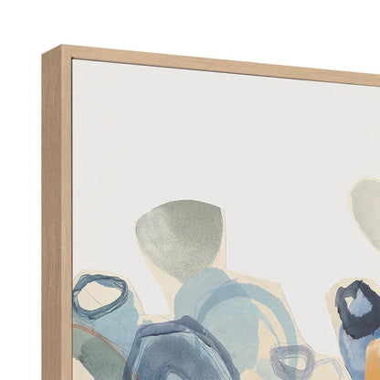 Deep Water – Hand-Painted Abstract Canvas in Tranquil Blues