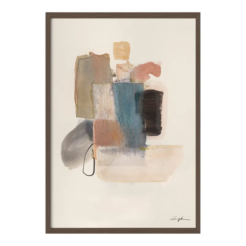 Gateway I – Hand-Painted Abstract Canvas in Muted Tones