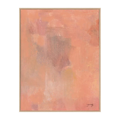 Bellini II – Hand-Painted Abstract Canvas in Soft Peach Tones