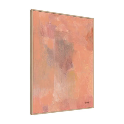 Bellini II – Hand-Painted Abstract Canvas in Soft Peach Tones