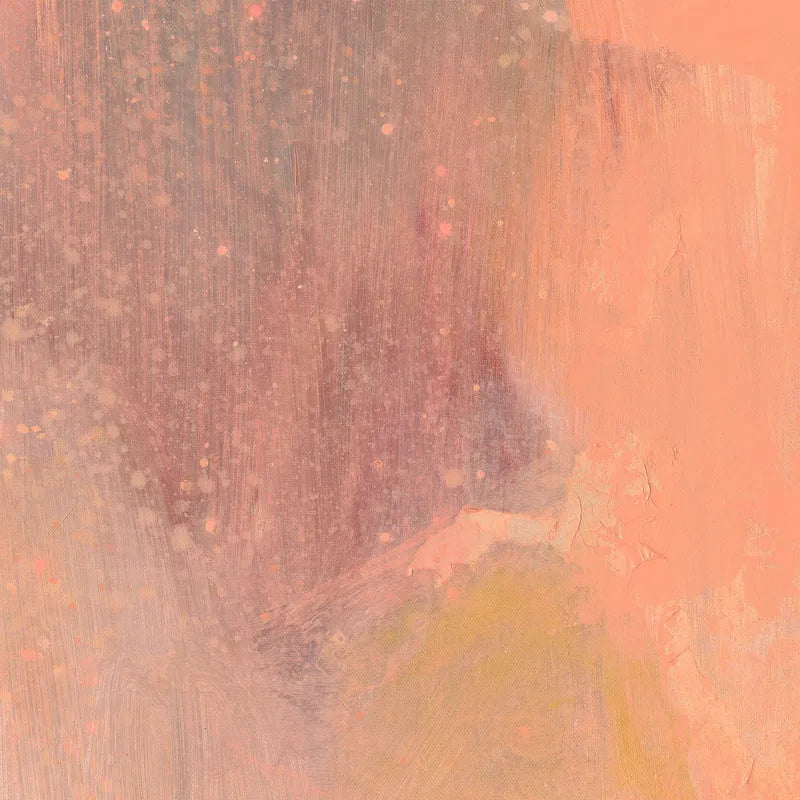 Bellini II – Hand-Painted Abstract Canvas in Soft Peach Tones