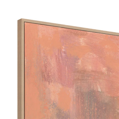 Bellini II – Hand-Painted Abstract Canvas in Soft Peach Tones
