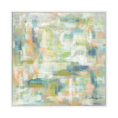 Spring Gardens – Hand-Painted Pastel Canvas Painting
