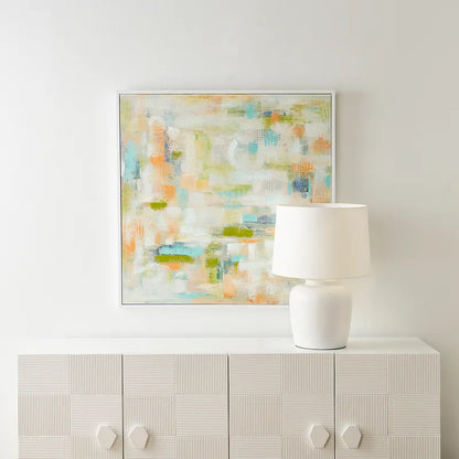 Spring Gardens – Hand-Painted Pastel Canvas Painting