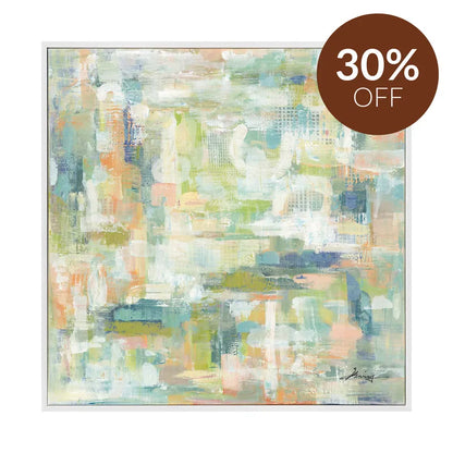 Spring Gardens – Hand-Painted Pastel Canvas Painting