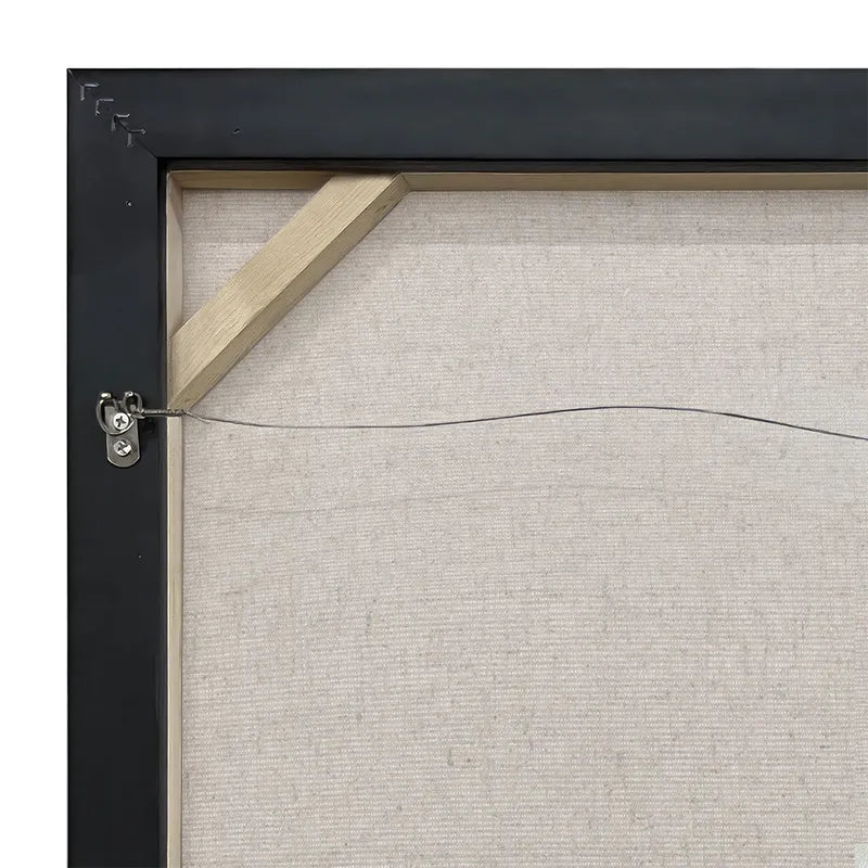 Minds Eye I – Hand-Painted Geometric Canvas in Black & Neutral Tones