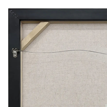 Minds Eye I – Hand-Painted Geometric Canvas in Black & Neutral Tones