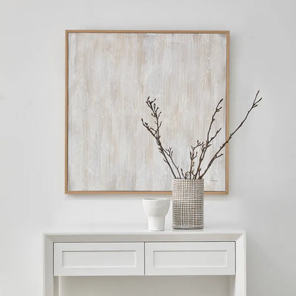 Peaceful Dreaming – Hand-Painted Abstract Canvas in Soft Neutrals