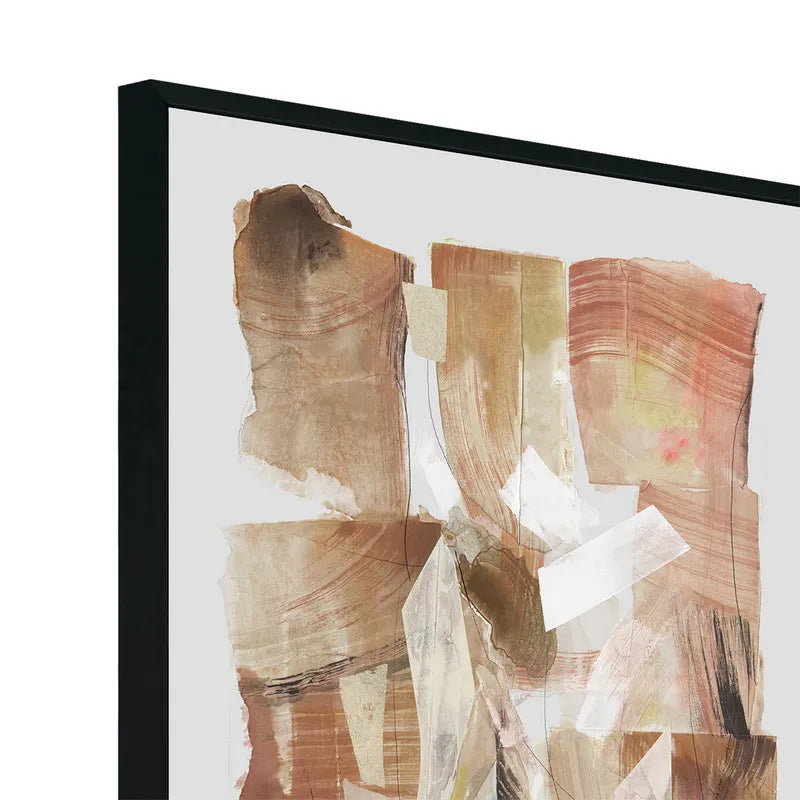 Auburn Abstract Canvas Painting – Hand-Painted Artwork in Earthy Tones