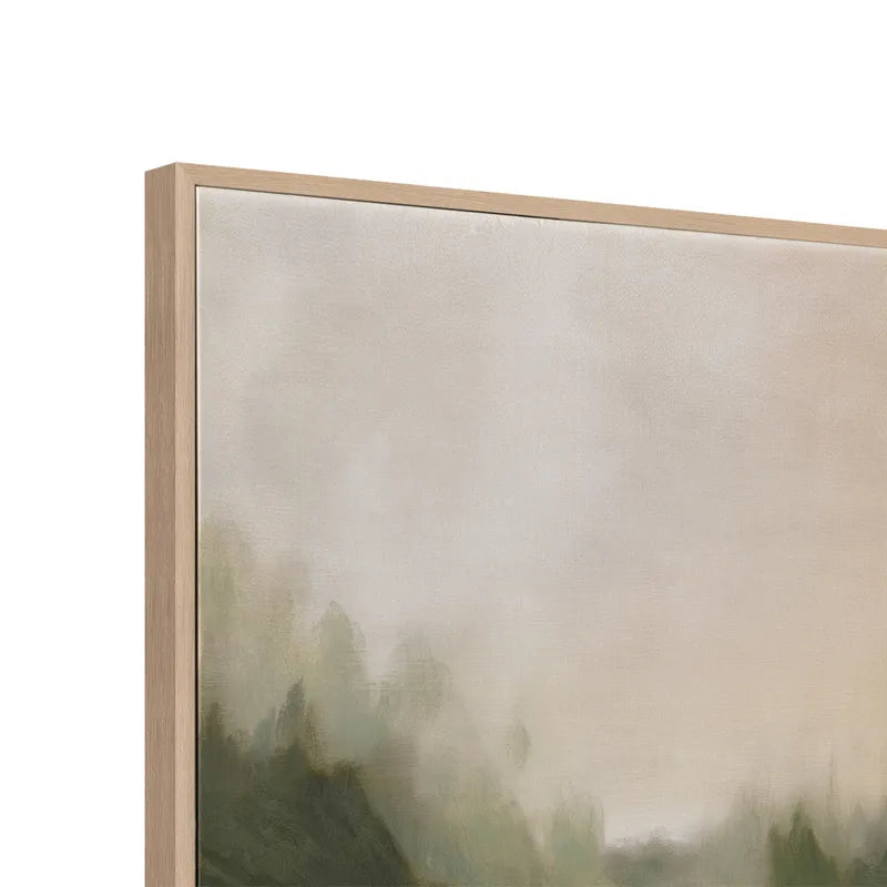 Green Meadows – Hand-Painted Canvas Evoking Tranquil Landscapes