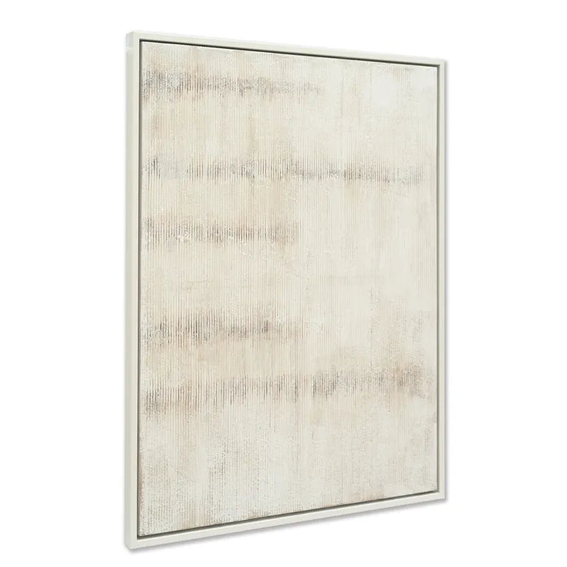 Delicate Touch Hand-Painted Canvas – Neutral Abstract Art
