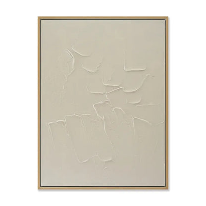 Calm Spaces Series II – Hand-Painted Neutral Abstract Canvas