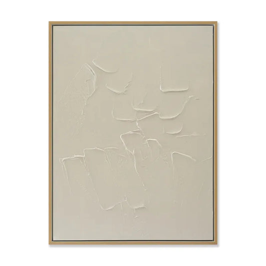 Calm Spaces Series II – Hand-Painted Neutral Abstract Canvas