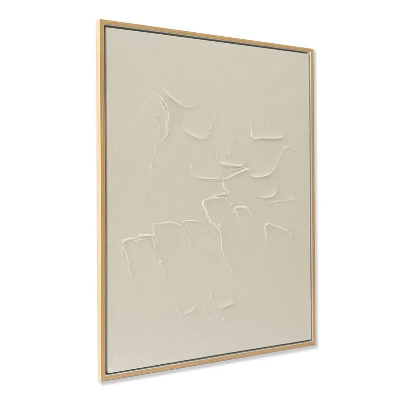 Calm Spaces Series II – Hand-Painted Neutral Abstract Canvas