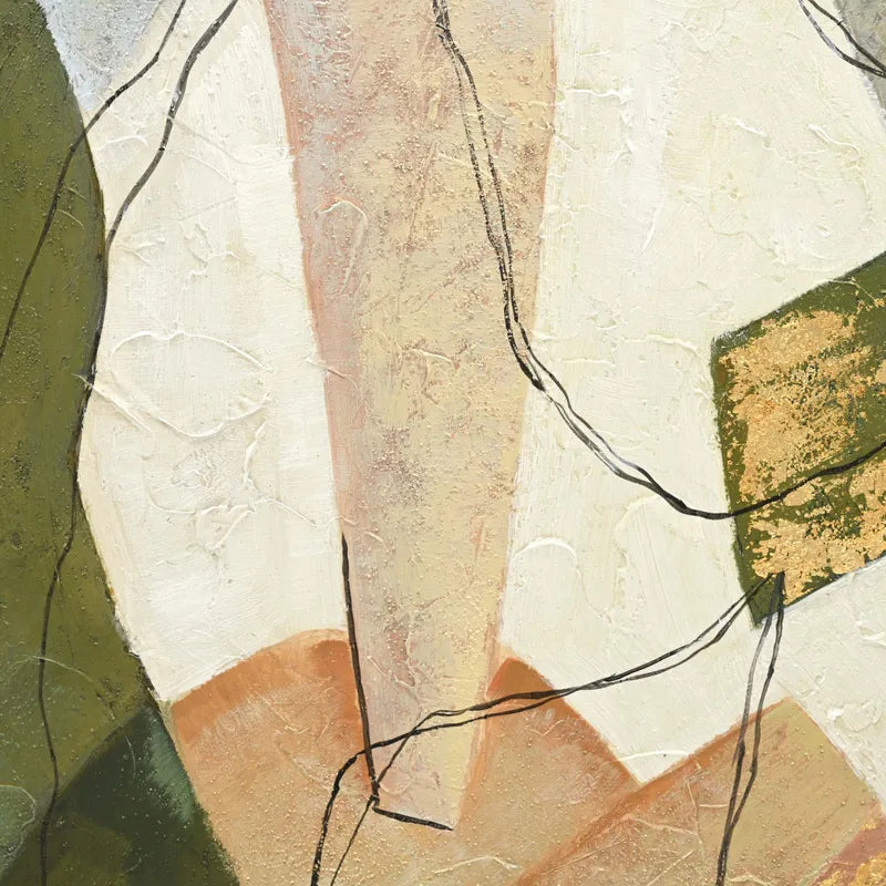 Autumn Leaves Series I – Hand-Painted Abstract Canvas Art