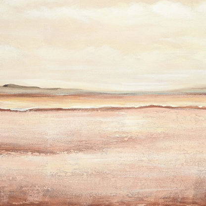 Landscapes Enhanced Canvas Print – Hand-Painted Desert-Inspired Artwork in Black Shadow Box Frame