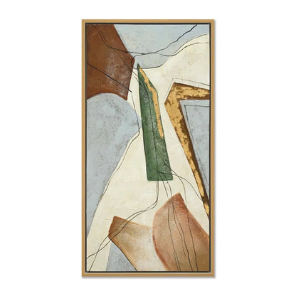 Autumn Leaves Series I – Hand-Painted Abstract Canvas Art
