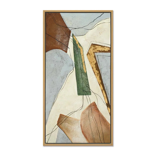 Autumn Leaves Series I – Hand-Painted Abstract Canvas Art