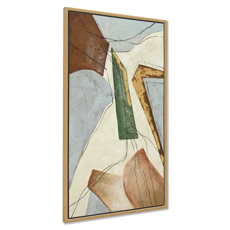Autumn Leaves Series I – Hand-Painted Abstract Canvas Art