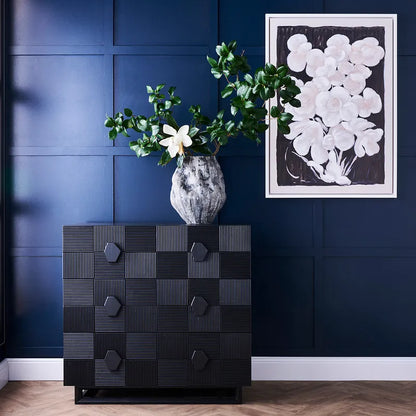 Textured Bouquet Enhanced Canvas Print – Hand-Painted Floral Artwork in White Shadow Box Frame